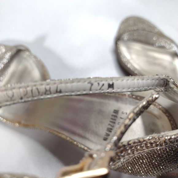 Stuart Weitzman Silver Heels - Picture 10 of 10